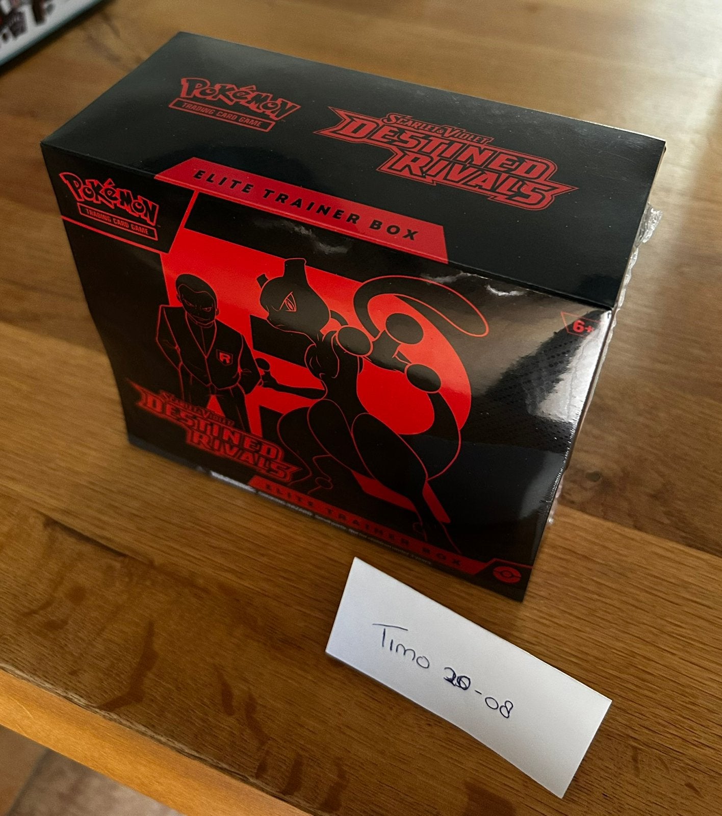 Pokemon Destined Rivals elite trainer box, Ophalen of Verzenden, Zo goed als nieuw, Boosterbox