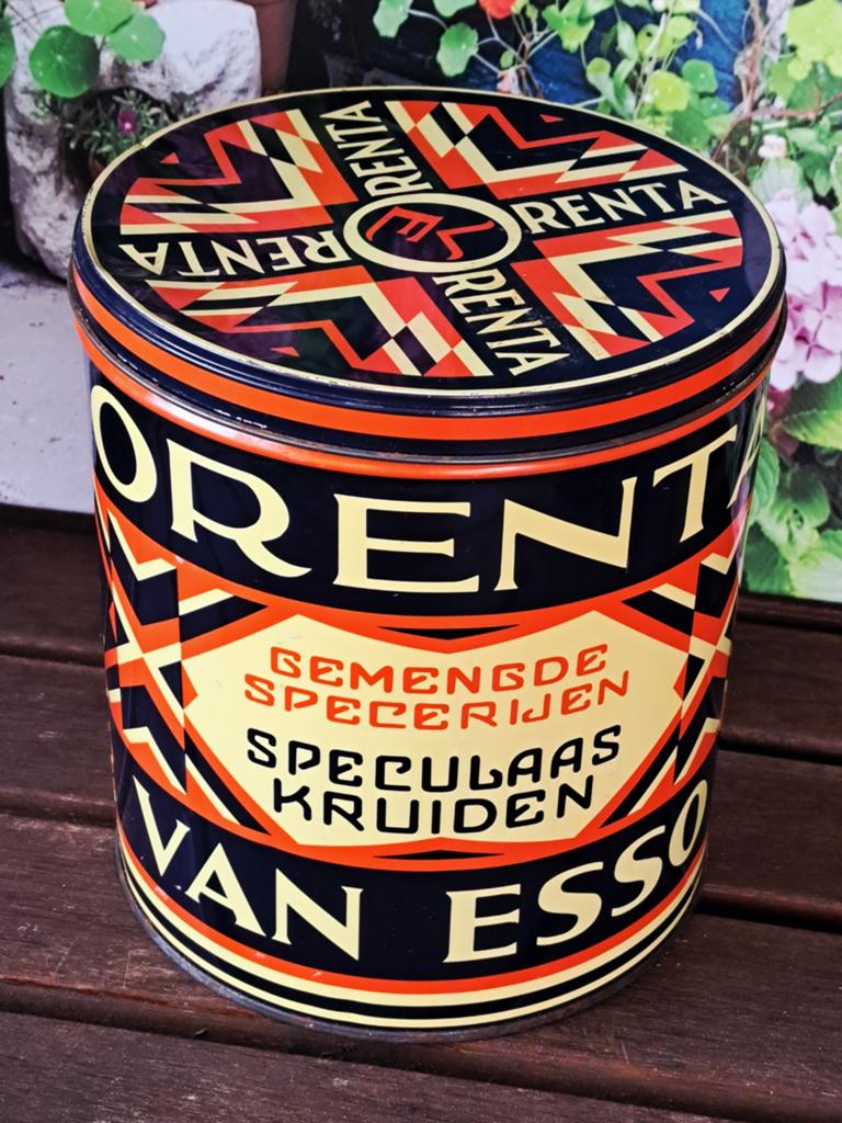 Vintage kruidenblik Rotterdam, Ophalen of Verzenden, Zo goed als nieuw, Overige