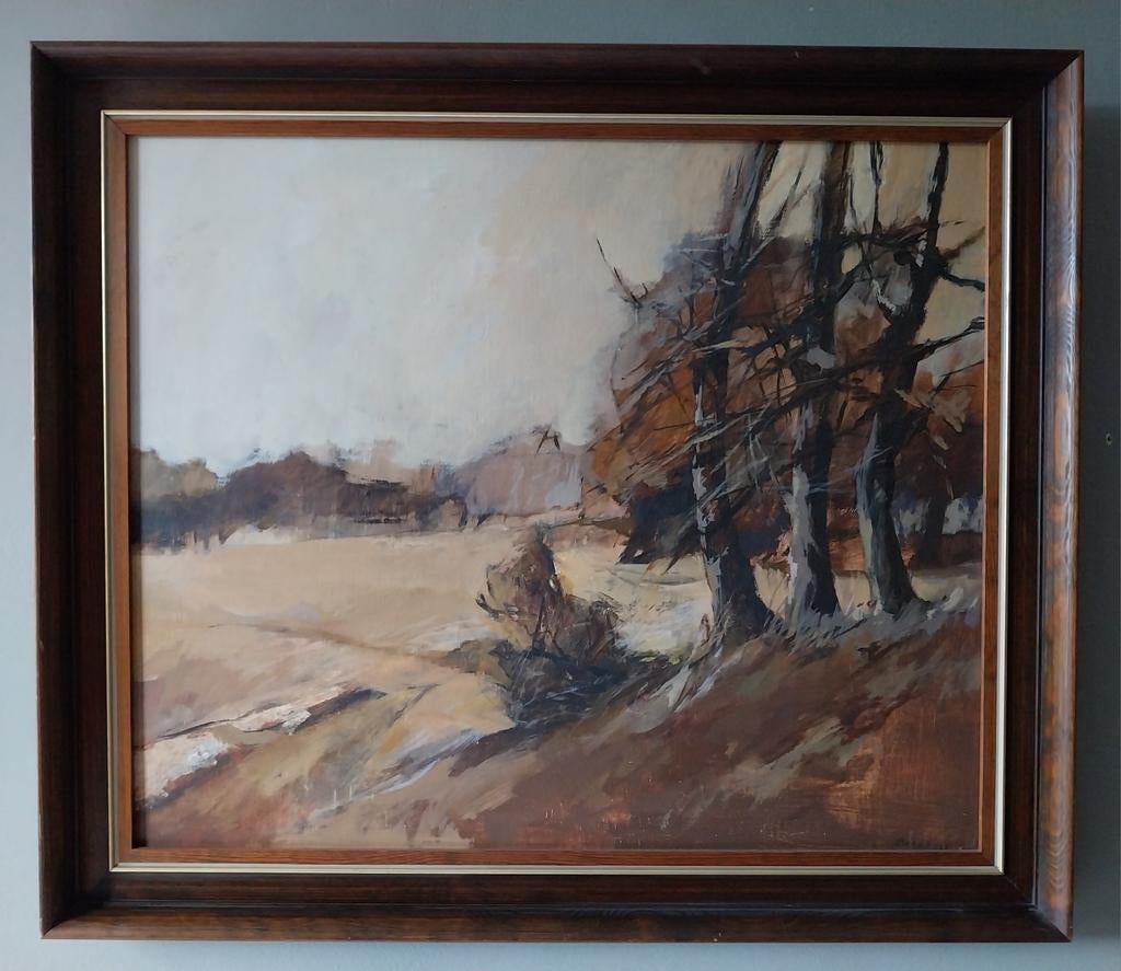 Ben van Rooij (1921-1985) - Boerderij gezicht - 1960, Ophalen of Verzenden