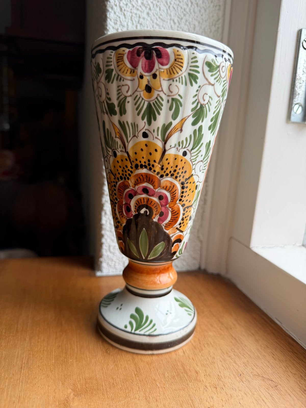 Antieke De Porceleyne Fles Delftse vaas, handgeschilderd, Antiek en Kunst, Ophalen of Verzenden