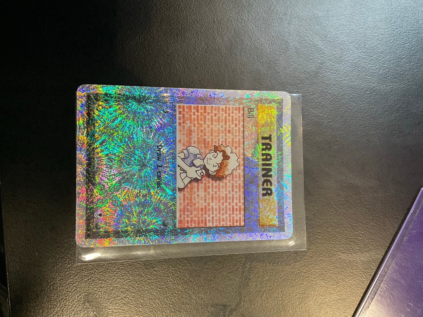 Pokémon Kaart Bill Trainer - Foil, Ophalen of Verzenden, Zo goed als nieuw, Losse kaart, Foil