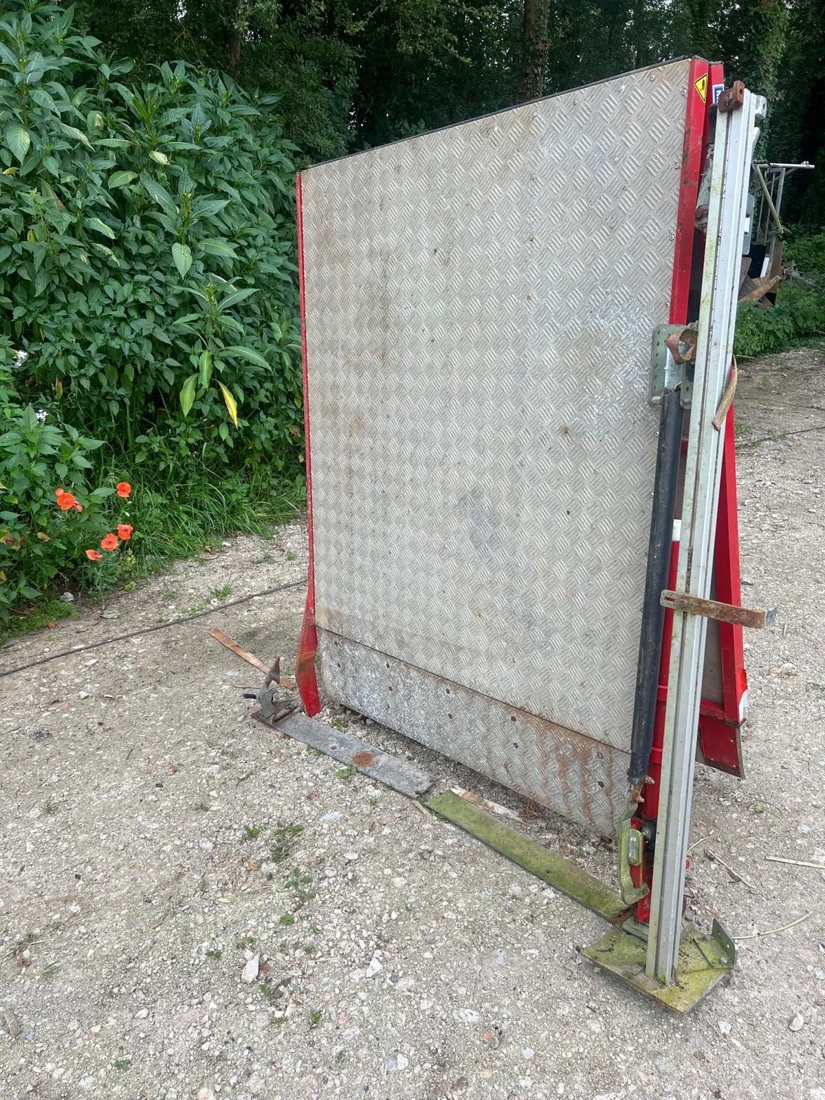Oprij plaat 1000kg, Ophalen, Gebruikt