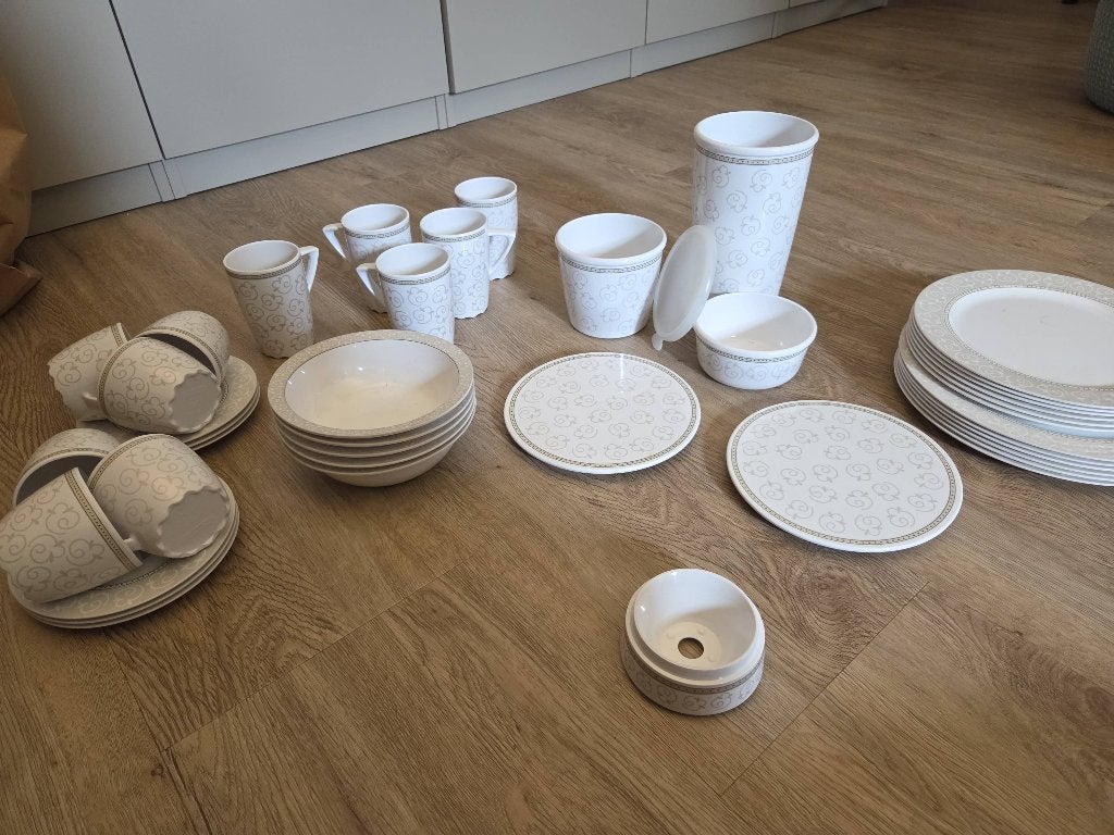 Mepal servies damast, Ophalen, Gebruikt