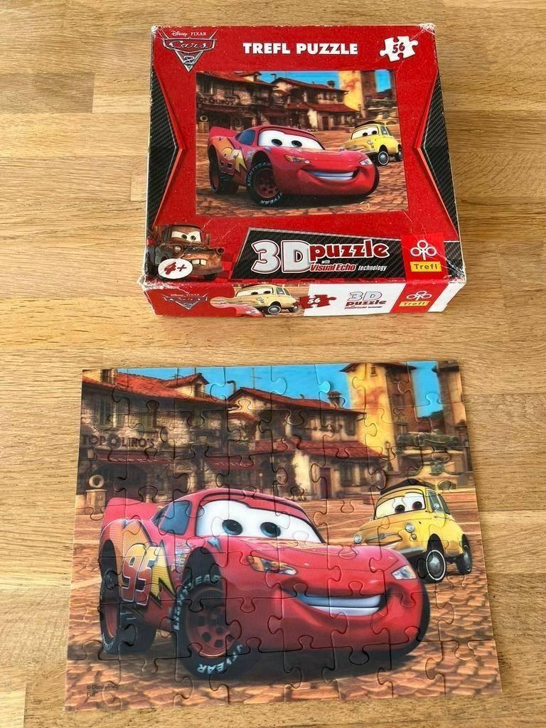 Disney Cars puzzel 56 stuks 3D puzzle visual technology, Ophalen of Verzenden, Meer dan 50 stukjes, 6 jaar of ouder