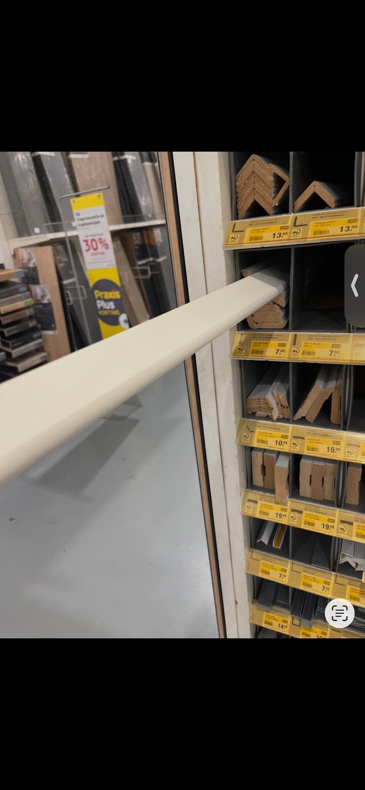 8-10 m plint, Ophalen, Zo goed als nieuw, Mdf, 200 tot 250 cm