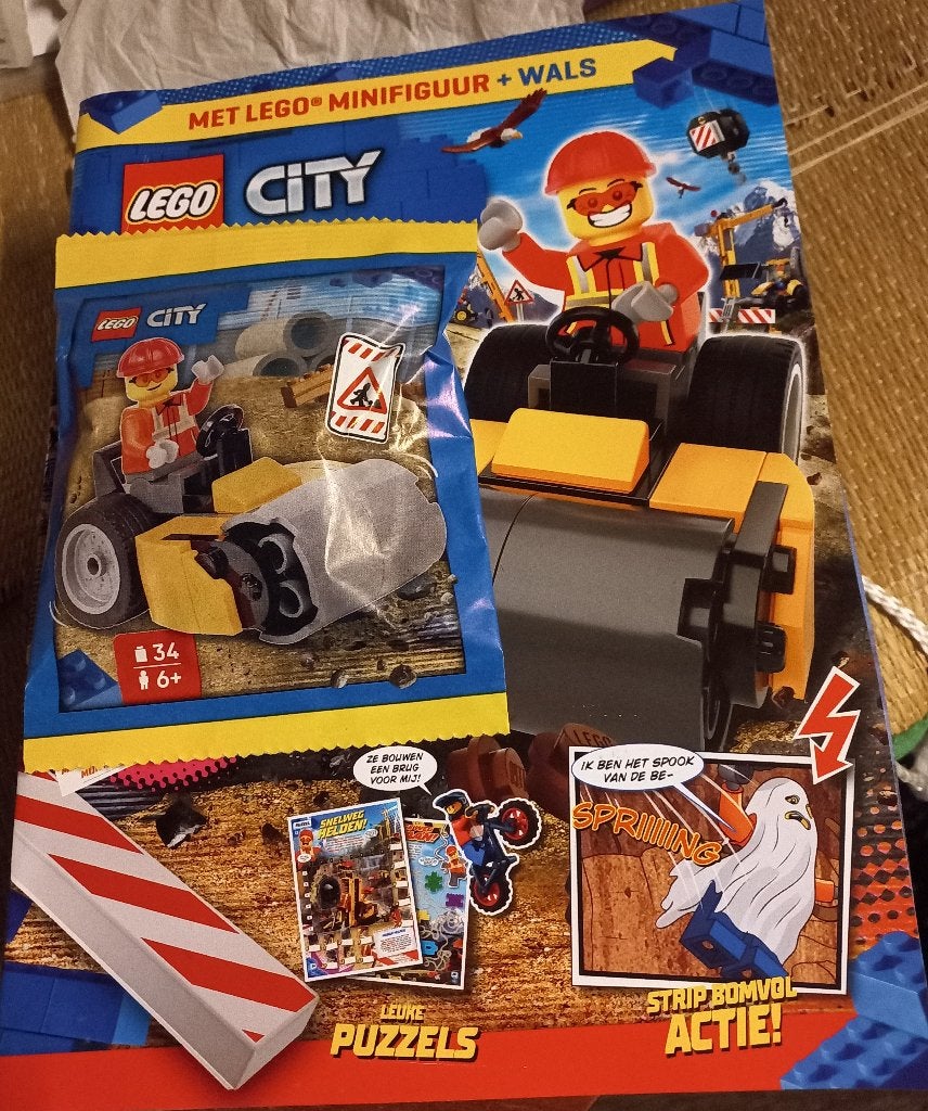 Lego City wals bouwvakker ,magazine met de minifigures no, Ophalen of Verzenden, Nieuw