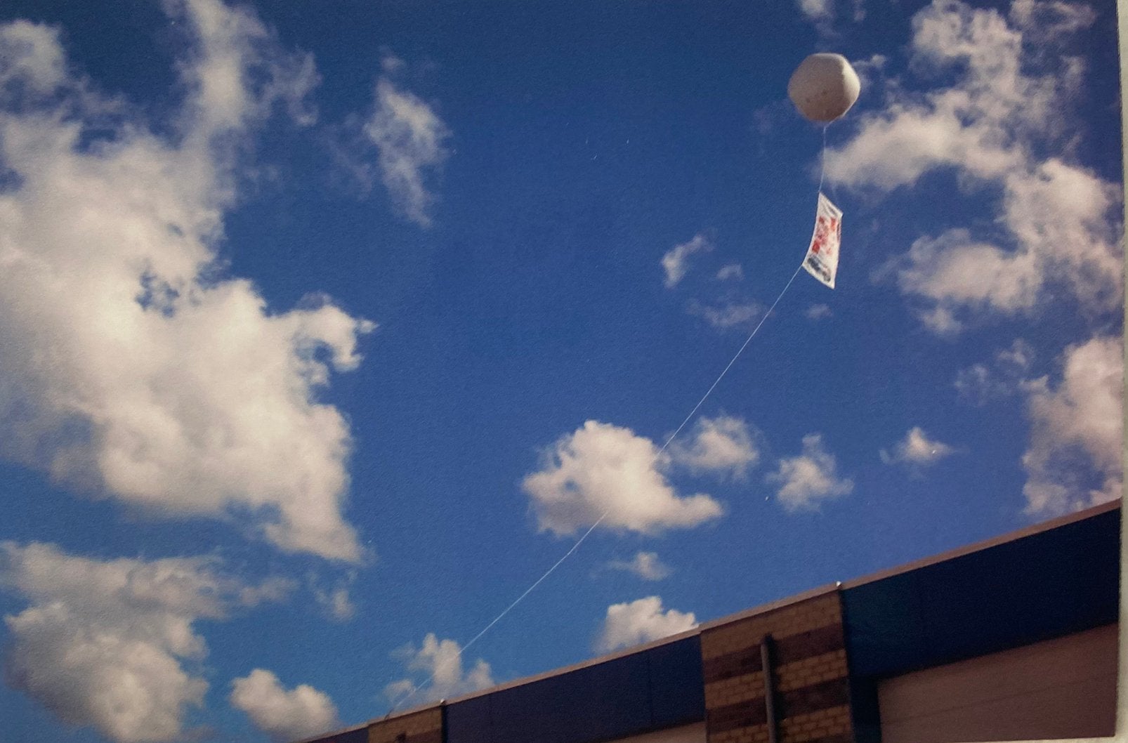Reclameballon - witte ballon  - heliumballon, Ophalen of Verzenden, Nieuw, Versiering, Overige