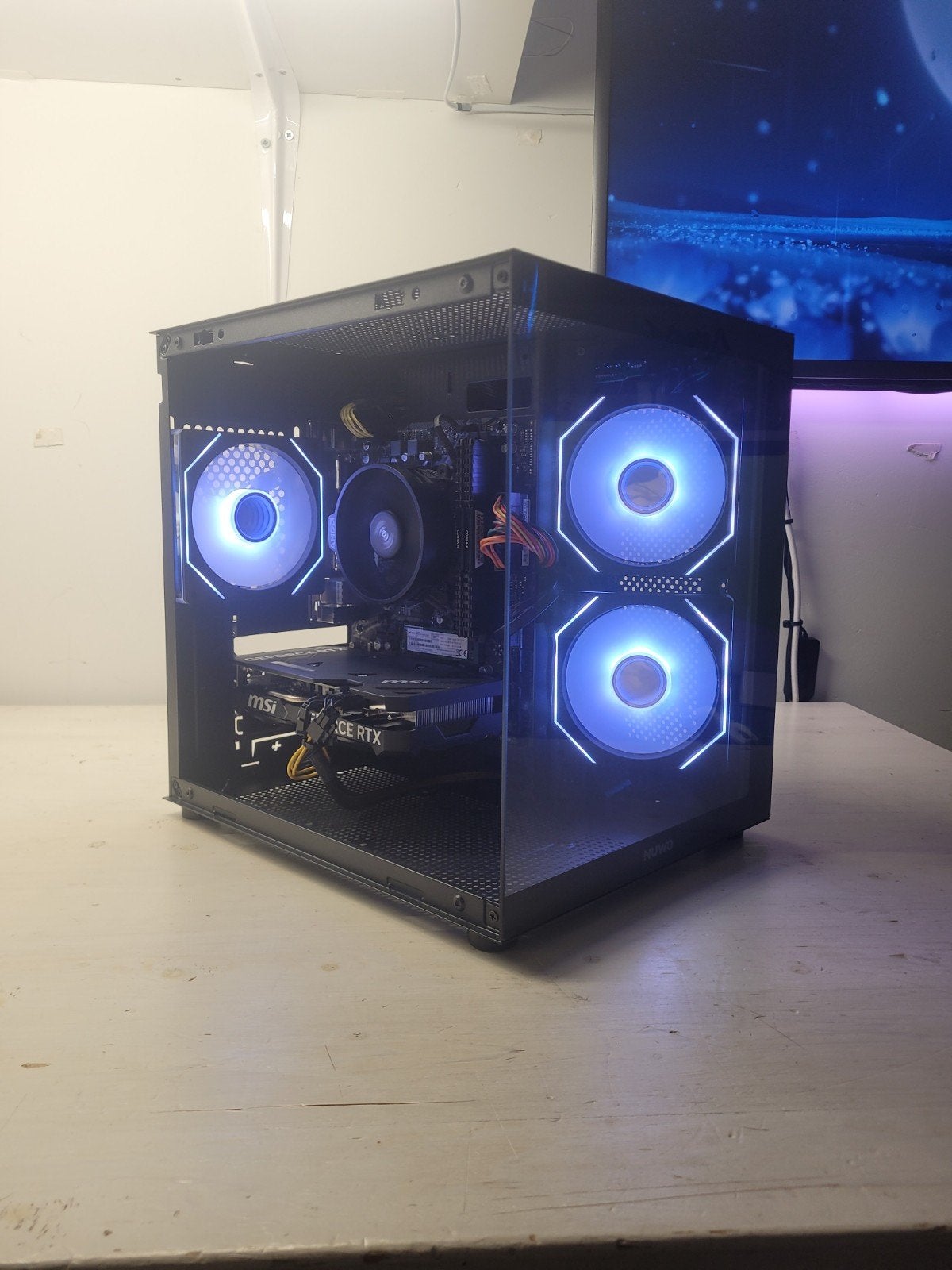 GAME PC/RTX 4060 TI/RYZEN 5 5500/16GB/1,25TB/ ''NIEUW'' /, Computers en Software, Custom Build, Nieuw, Gaming, HDD