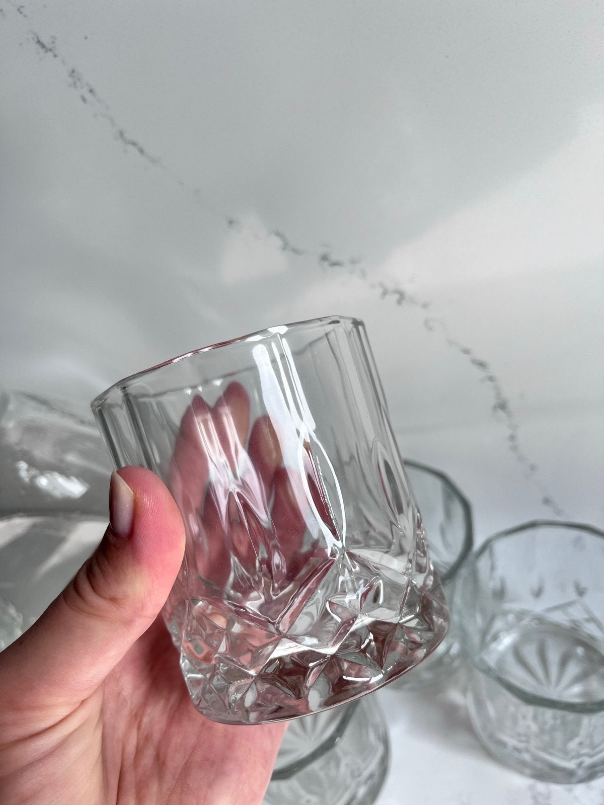 Vintage Whiskey Set: Karaf en 4 Glazen - Perfecte Staat, Ophalen of Verzenden