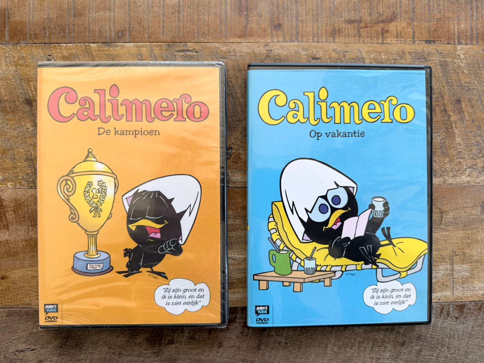 2 Calimero DVD’s, Alle leeftijden, Ophalen of Verzenden, Zo goed als nieuw