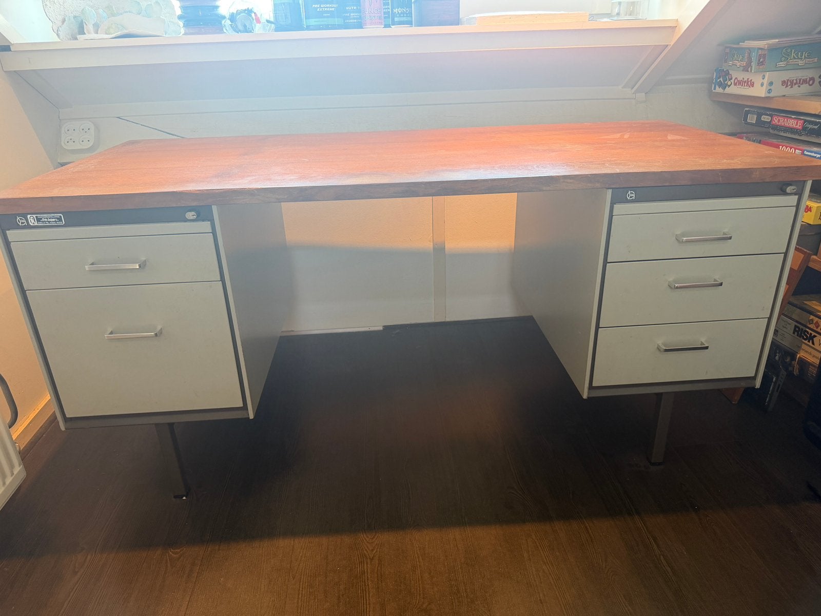 Gispen bureau, Ophalen, Gebruikt, Metaal, Vintage