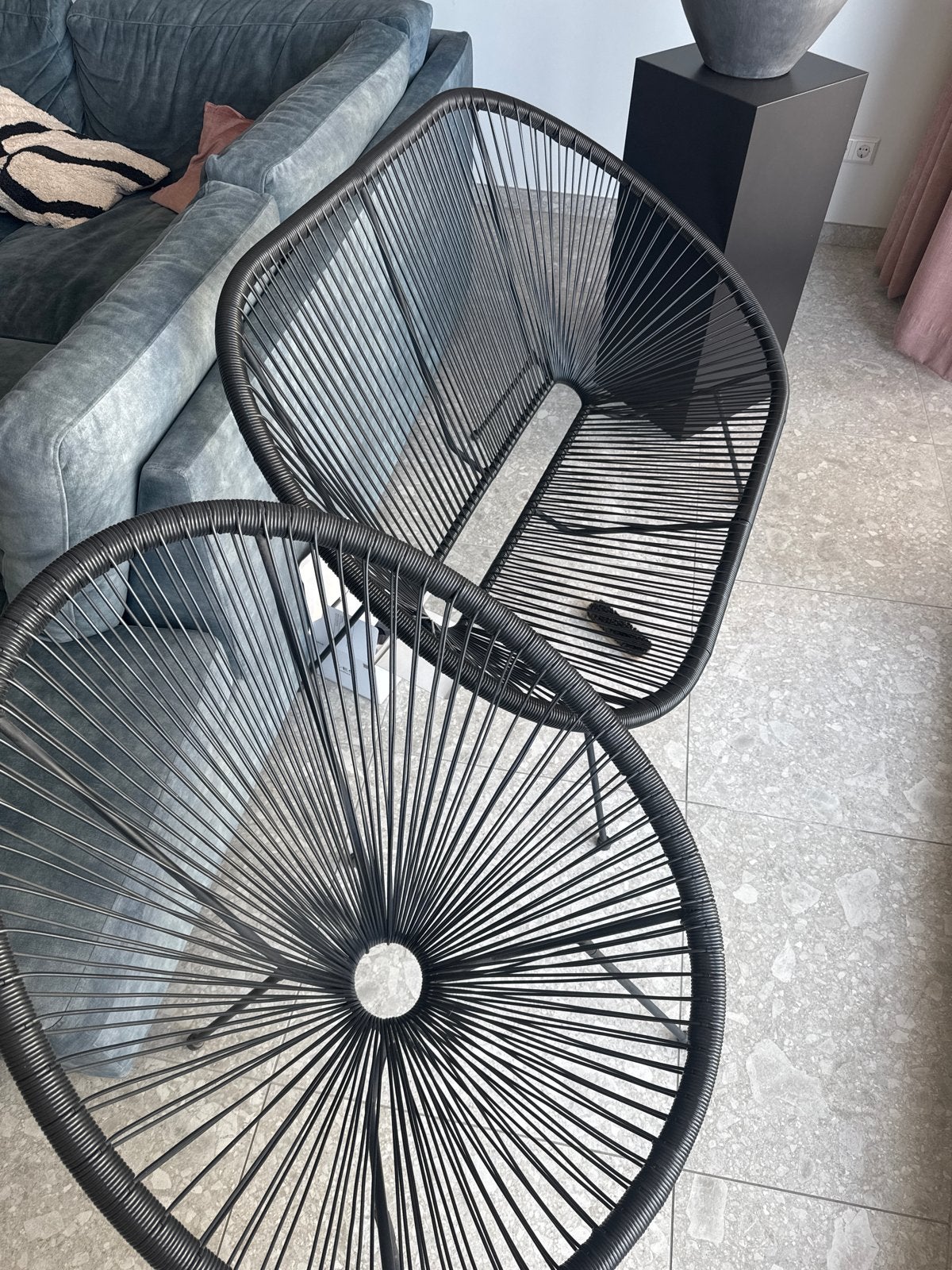 Acapulco tuinset, Ophalen, Kunststof, Twee, Zwart