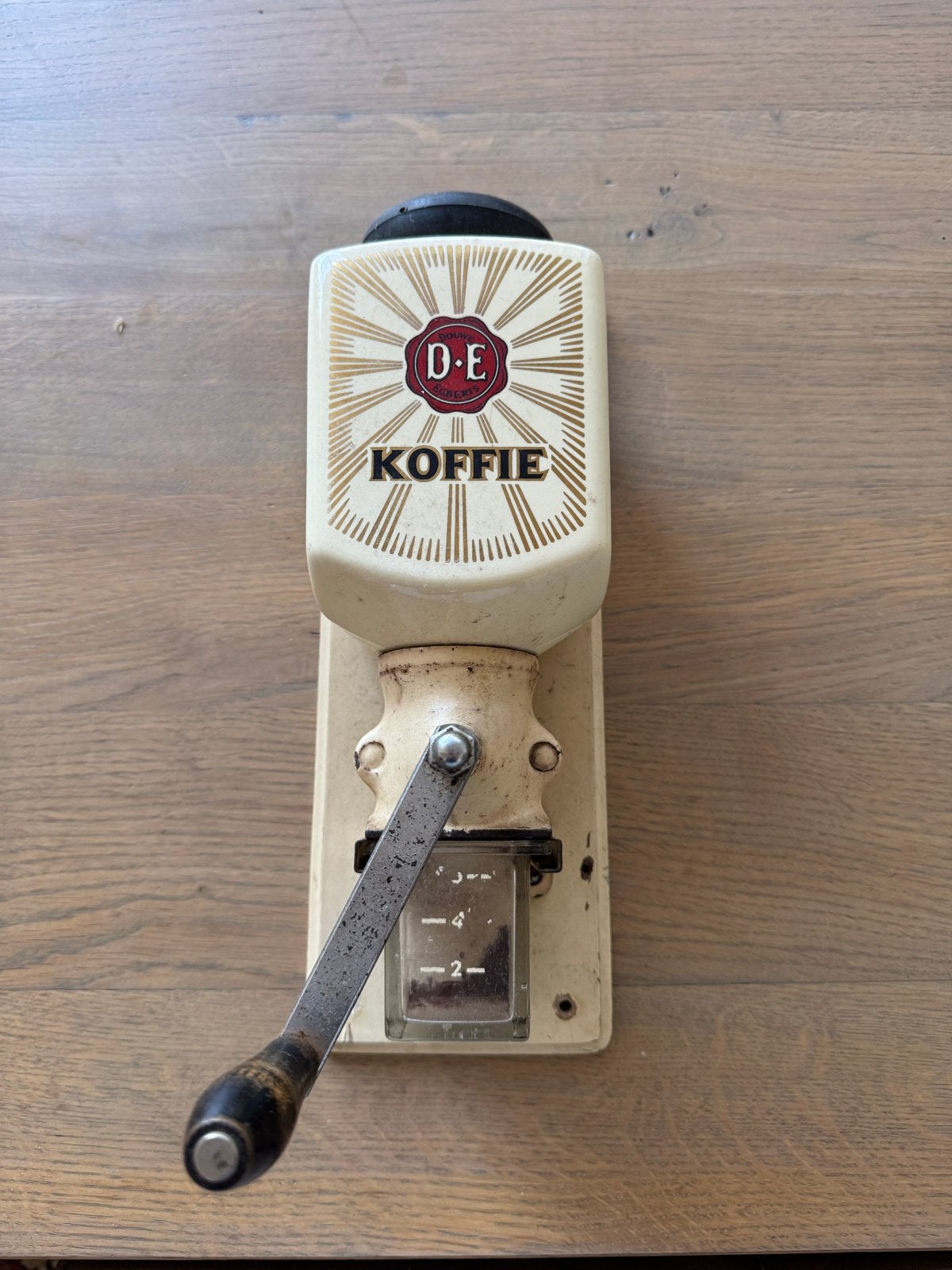 Antieke Douwe Egberts wandkoffiemolen - Vintage DE, Ophalen