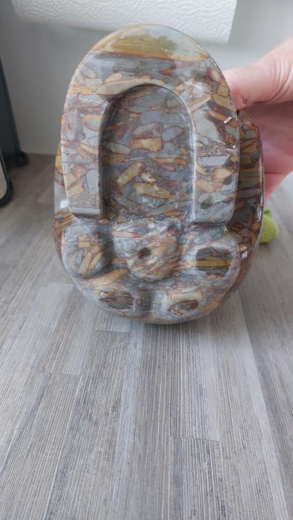 Decoratieve schedel van jaspis steen, Verzamelen, Beelden en Beeldjes, Ophalen