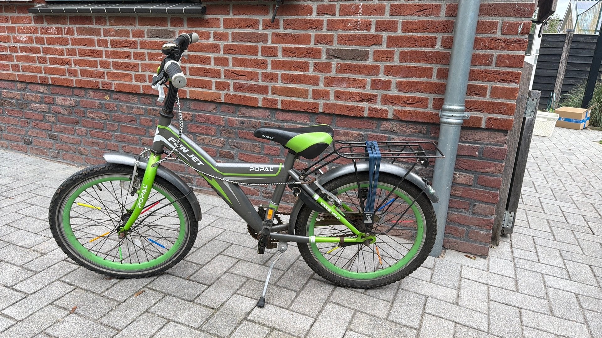 Jongensfiets Popal 20 inch, Terugtraprem, Gebruikt, Ophalen of Verzenden, Handrem