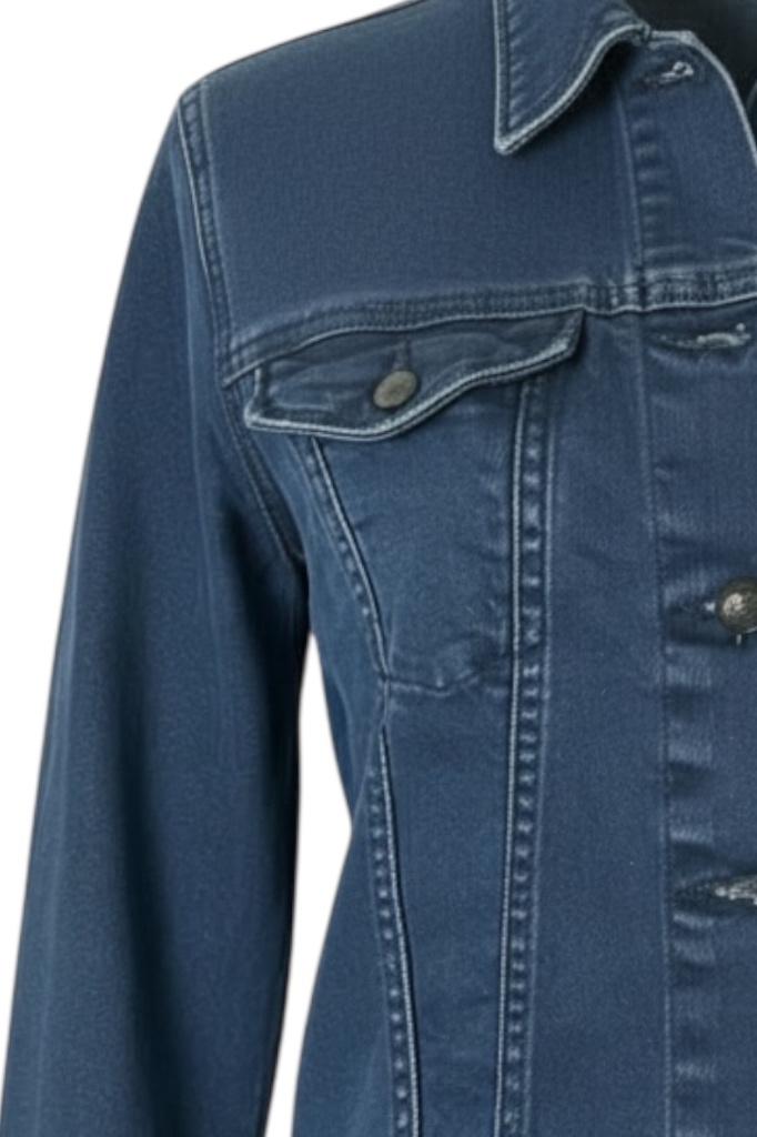 Denham spijkervest L, Blauw, Ophalen of Verzenden, Zo goed als nieuw, Maat 34 (XS) of kleiner