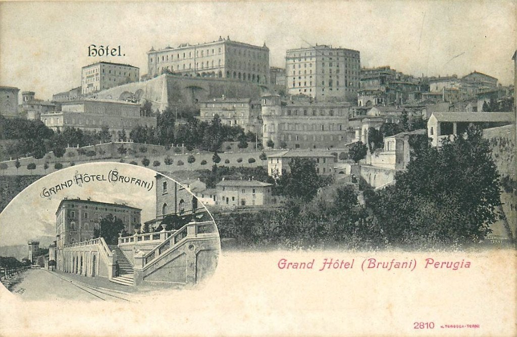 701-264-031 Perugia Grand Hotel Brufani, Ophalen of Verzenden, Voor 1920, Frankrijk