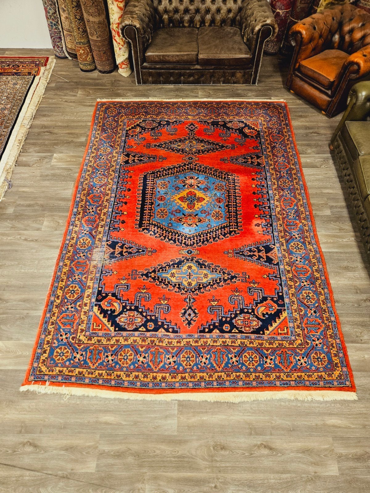 Perzisch Handgeknoopt Wiss Tapijt. Prachtige kleuren!, Groen, Perzisch, 200 cm of meer, Ophalen of Verzenden