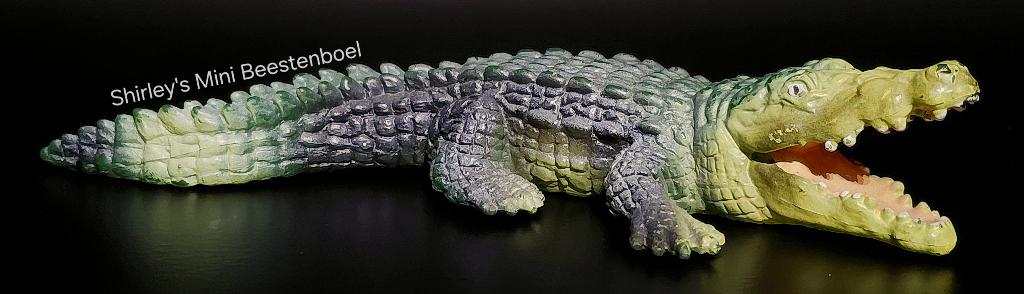 schleich krokodil, Ophalen of Verzenden, Gebruikt, Reptiel of Amfibie, Beeldje of Figuurtje
