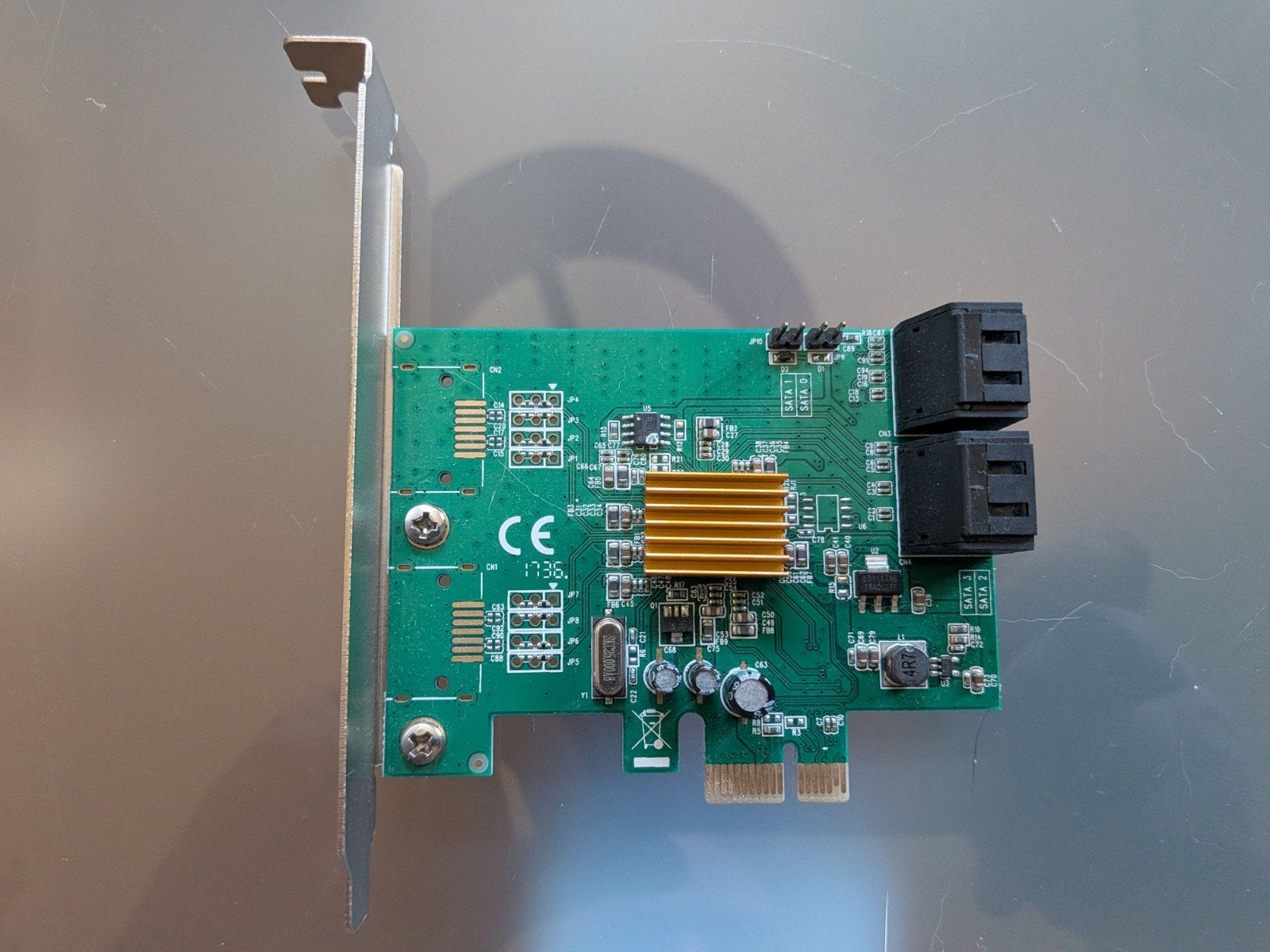 Delock PCI Express kaart - 4 interne SATA poorten, Ophalen of Verzenden, Zo goed als nieuw