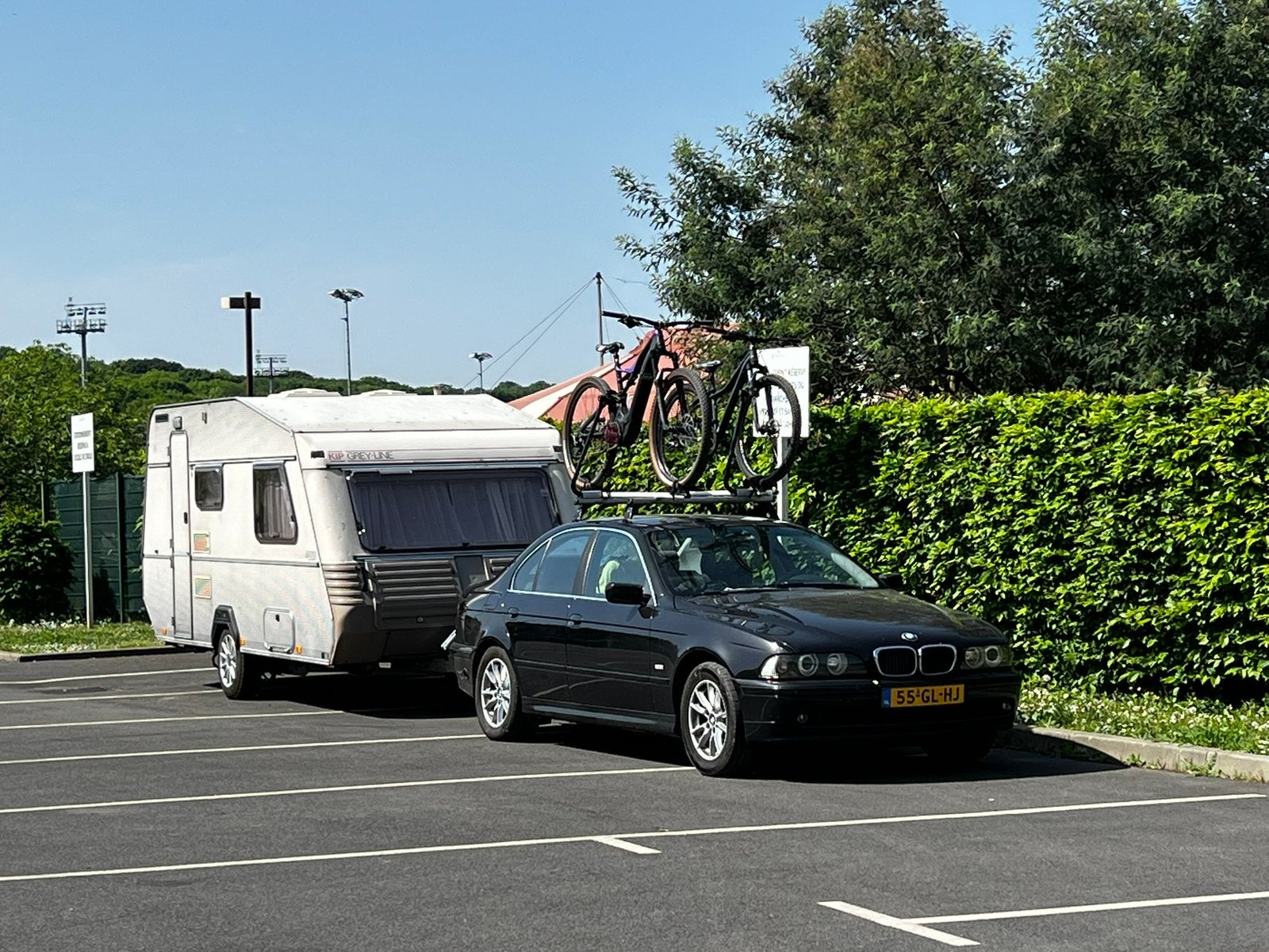 Originele dakdragers fietsdragers BMW e39, Auto diversen, Dakdragers, Ophalen, Zo goed als nieuw