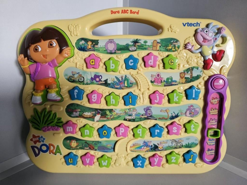 Zo goed als nieuwe Dora ABC Bord van Vtech, Ophalen of Verzenden, Zo goed als nieuw, 4 tot 6 jaar