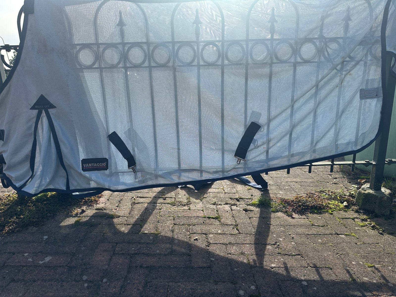 Vliegendeken maat 195, Dieren en Toebehoren, Ophalen of Verzenden, Gebruikt, Dubbele borstsluiting