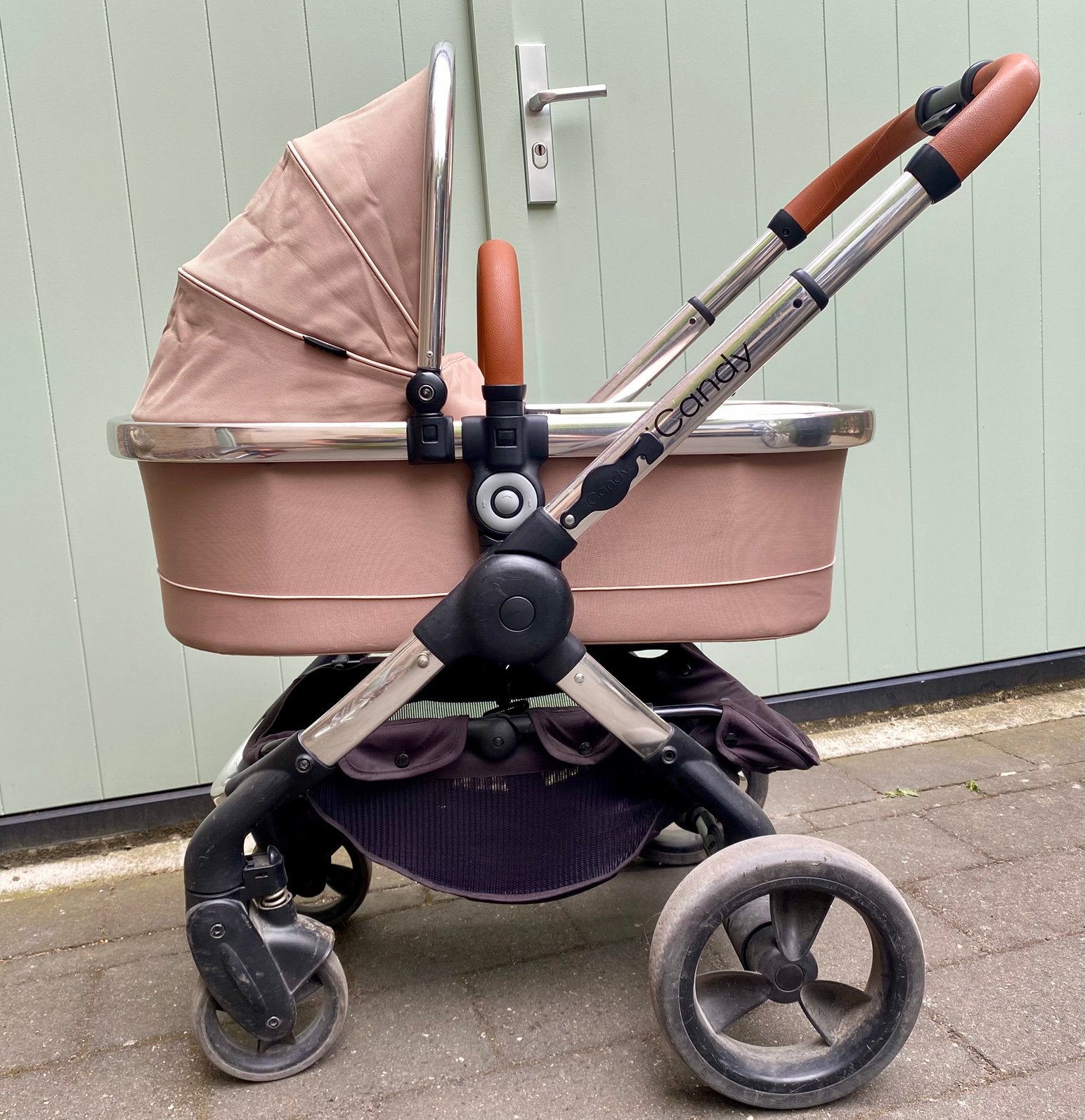 iCandy Peach roze, Gebruikt, Combiwagen, Verstelbare duwstang, Ophalen