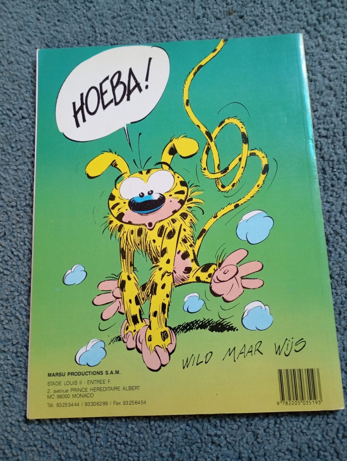 De staart van de Marsupilami Franquin 1987, Verzamelen, Ophalen of Verzenden, Overige figuren, Zo goed als nieuw, Beeldje of Figuurtje