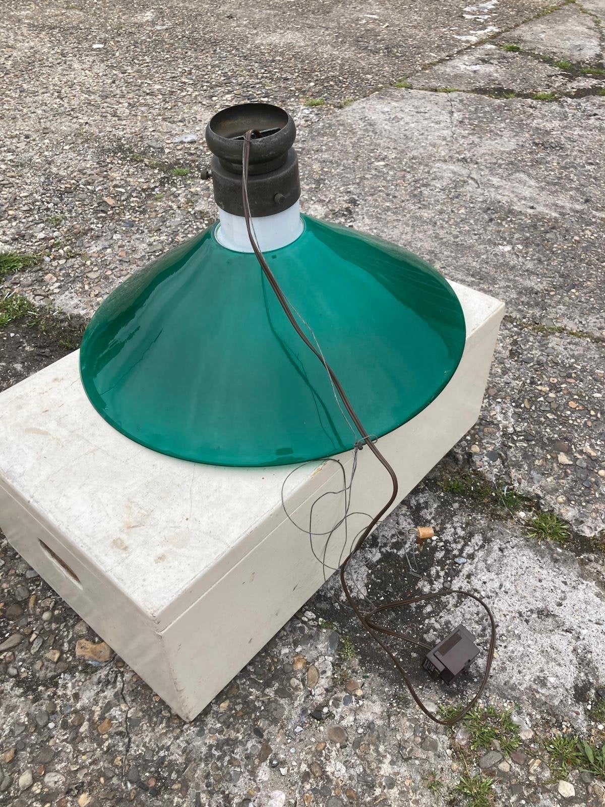 ALESSANDRO PIANON VINTAGE VISTOSI GLAS hanglamp, ITALY 1960, Ophalen