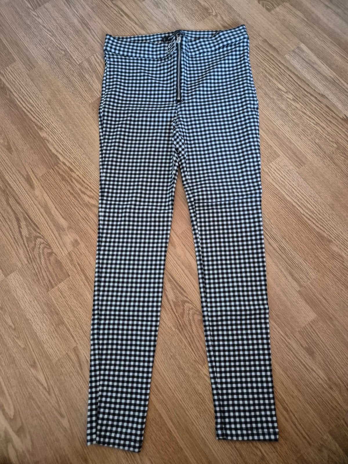 Zwart/wit geblokte FB Sister broek - maat XL ***zgan***, Kleding | Dames, Zwart, Maat 46/48 (XL) of groter, Ophalen of Verzenden