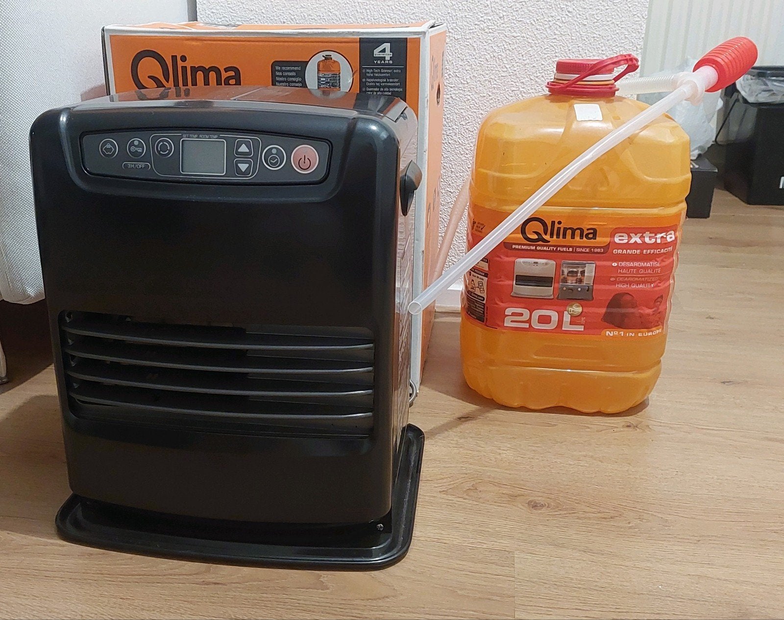 Qlima Zibro SRE 3230 TC-2 petroleumkachel met brandstof, Ophalen, 30 tot 80 cm, Kachel, Minder dan 60 cm
