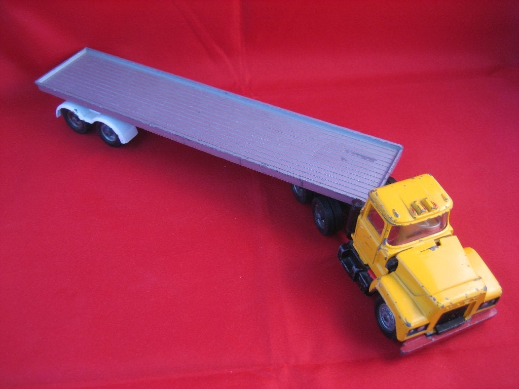 Corgi Toys  Mack Truck + Oplegger/IGS!!, Hobby en Vrije tijd, Verzenden, Gebruikt, Bus of Vrachtwagen, Corgi