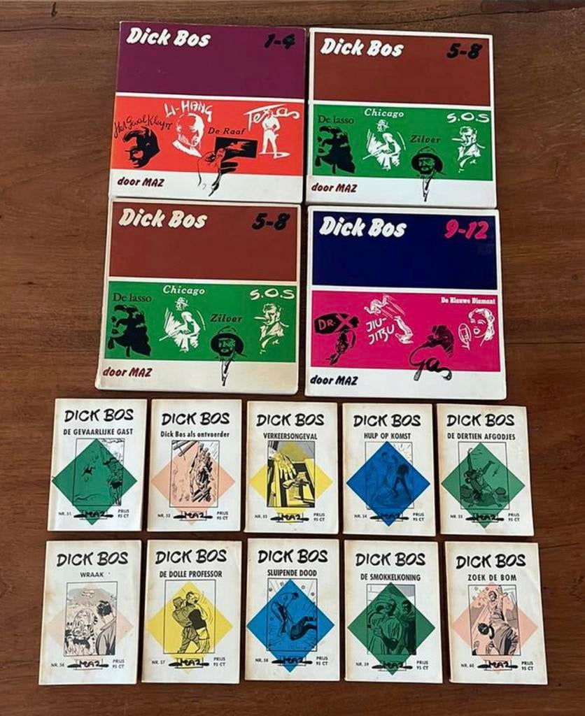 Collectie Dick Bos Alfred Mazure 10 stuks 1e druk, Boeken, Meerdere comics, Ophalen of Verzenden, Gelezen, Europa