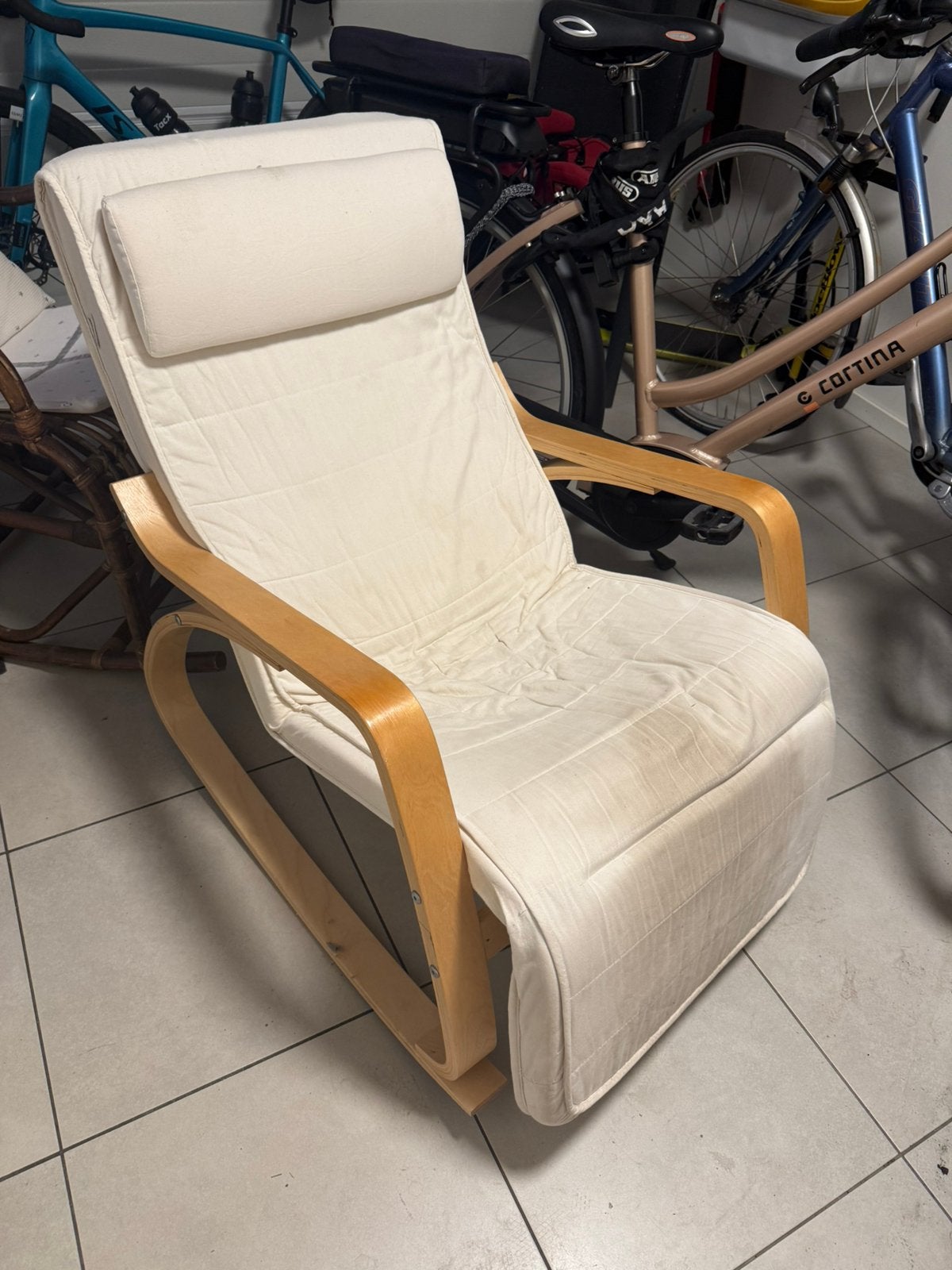Ikea schommelstoel, Ophalen, Gebruikt, Wit, Eén