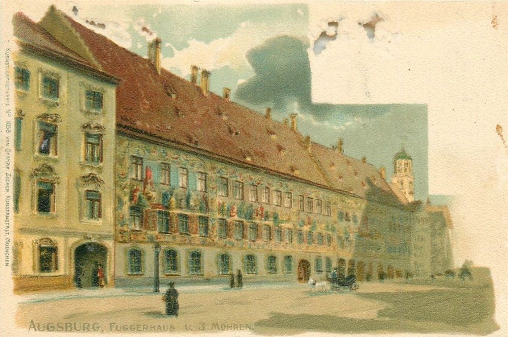 701-279-053 Augsburg Fuggerhaus, Verzenden, Voor 1920, Duitsland