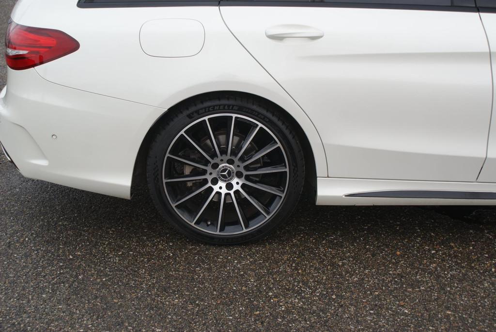Mercedes-Benz C-klasse Estate 180 ///AMG Pakket | Pano | Nig, Automaat, Achterwielaandrijving, Wit, C-Klasse