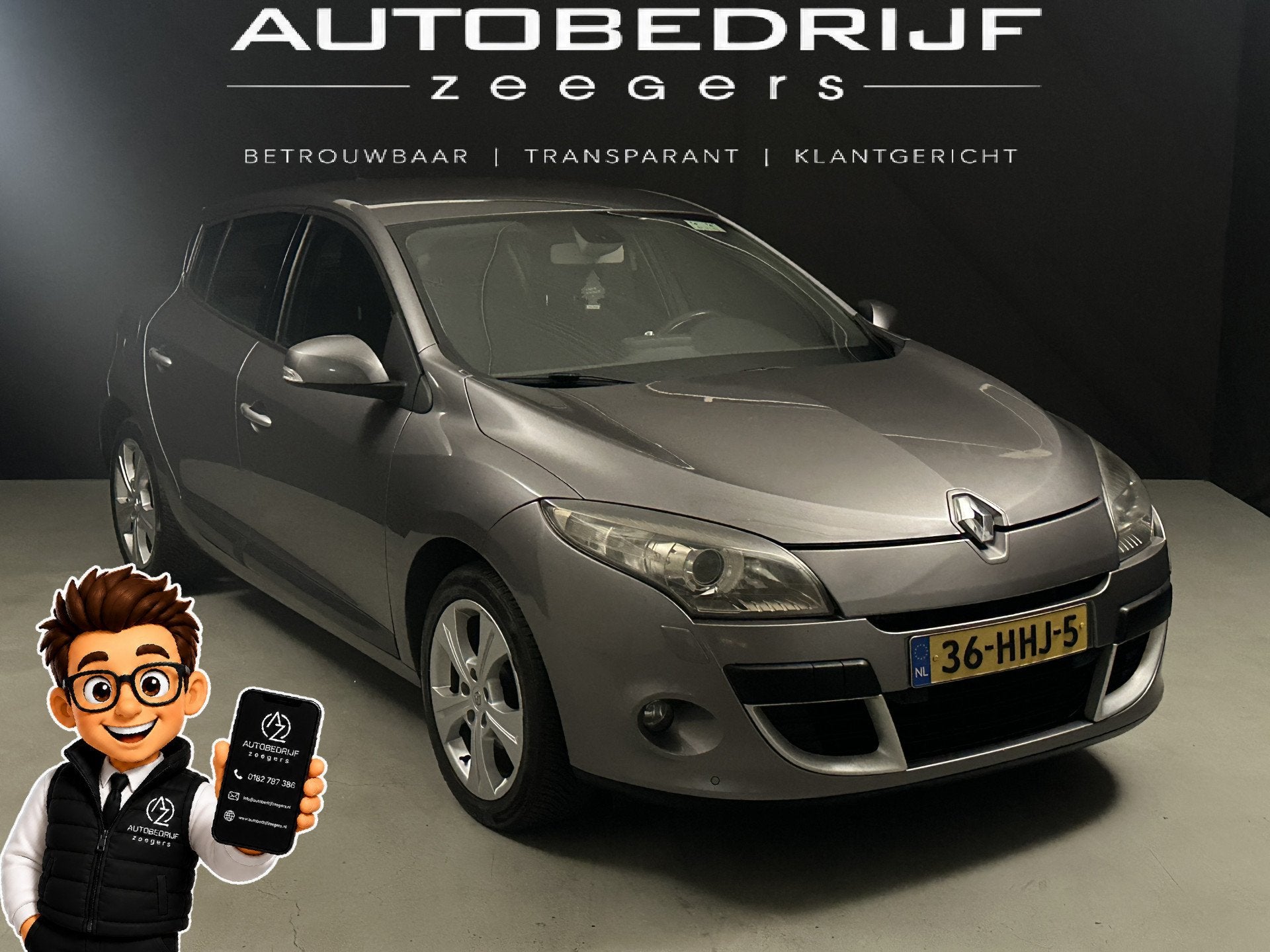 Renault Mégane 1.6 Dynamique *Navi*CC*Well-kept* (bj 2008), Auto's, Gebruikt, 4 cilinders, Bedrijf, Handgeschakeld