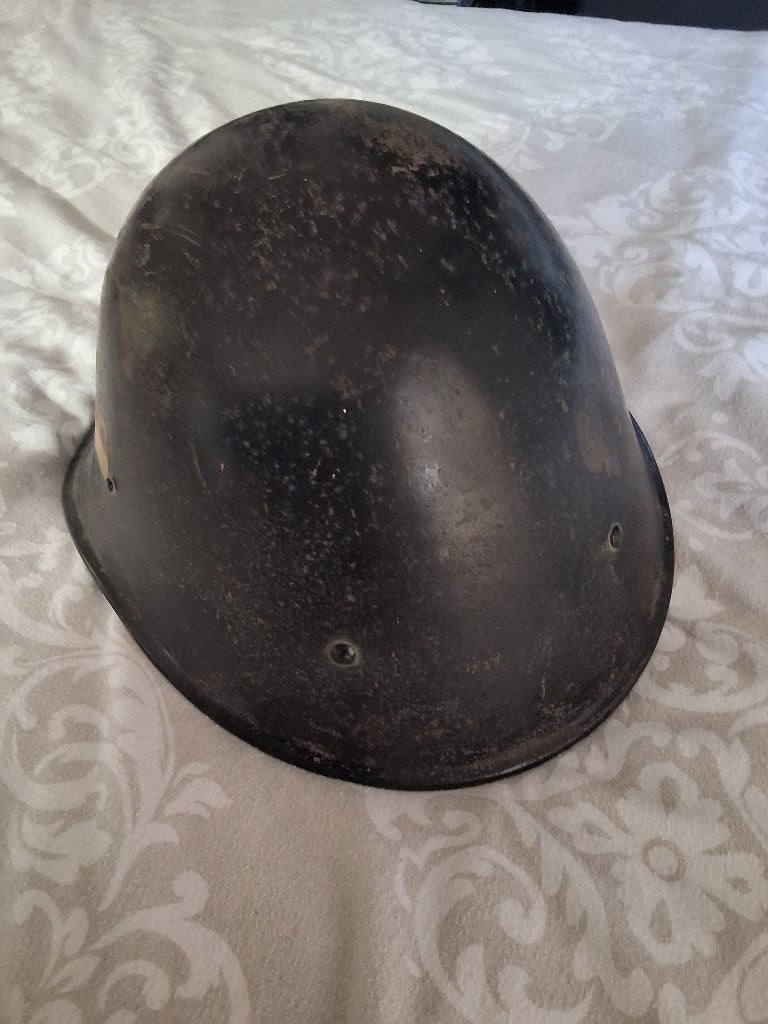 Teno helm origineel., Verzamelen, Militaria | Tweede Wereldoorlog, Ophalen of Verzenden, Overige soorten, Nederland, Helm of Baret