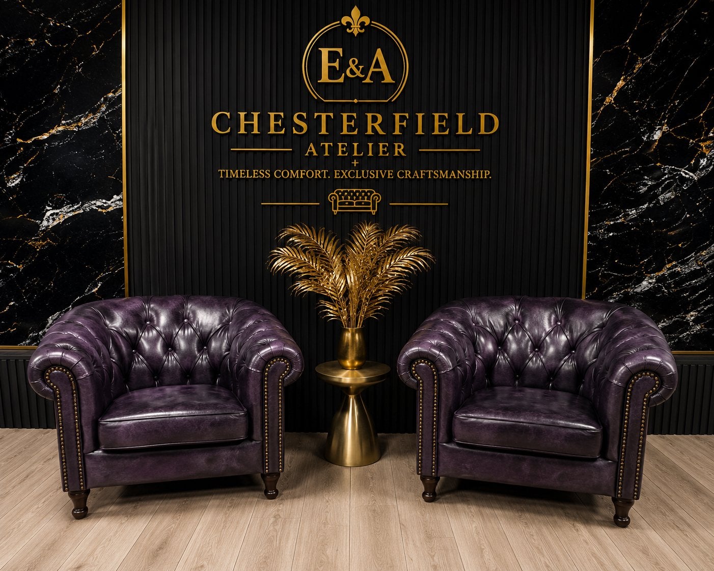 Exclusieve Chesterfield Lederen Fauteuils !! 🇬🇧🇬🇧, Huis en Inrichting, Banken | Bankstellen, Ophalen of Verzenden, Nieuw, 75 tot 100 cm