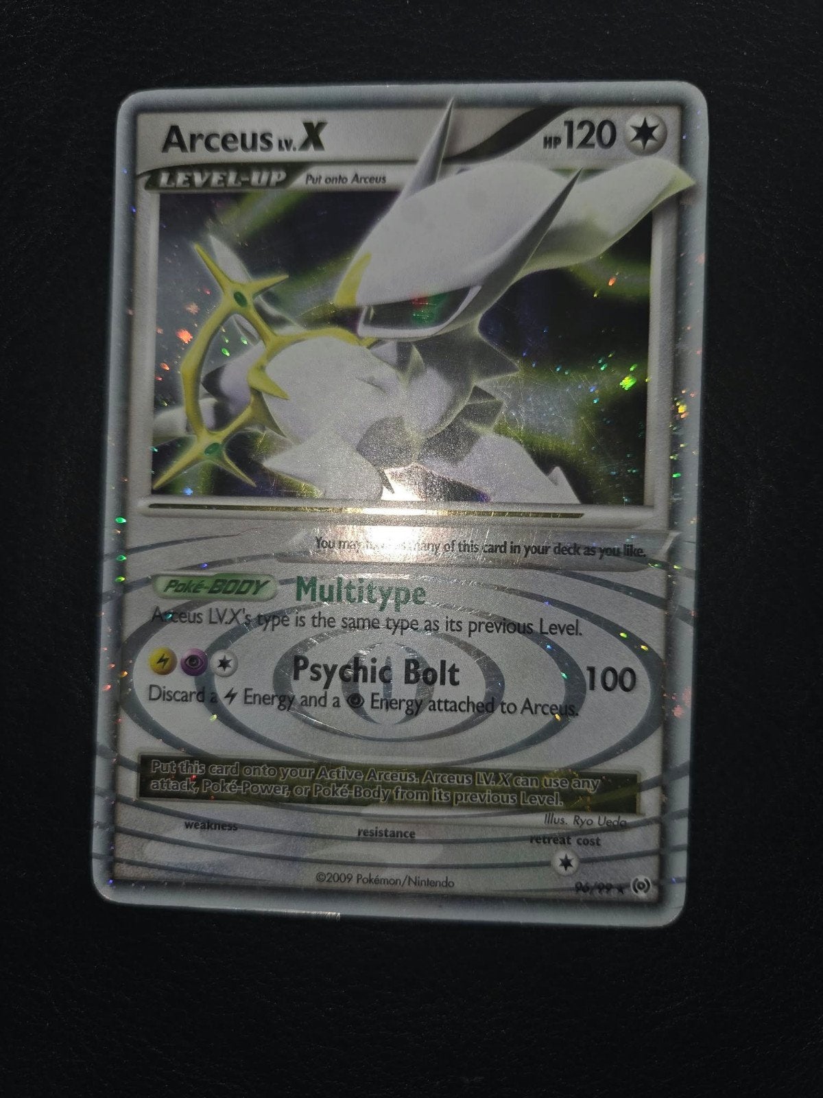 Arceus lv.x 96/99, Ophalen of Verzenden, Zo goed als nieuw, Losse kaart, Foil