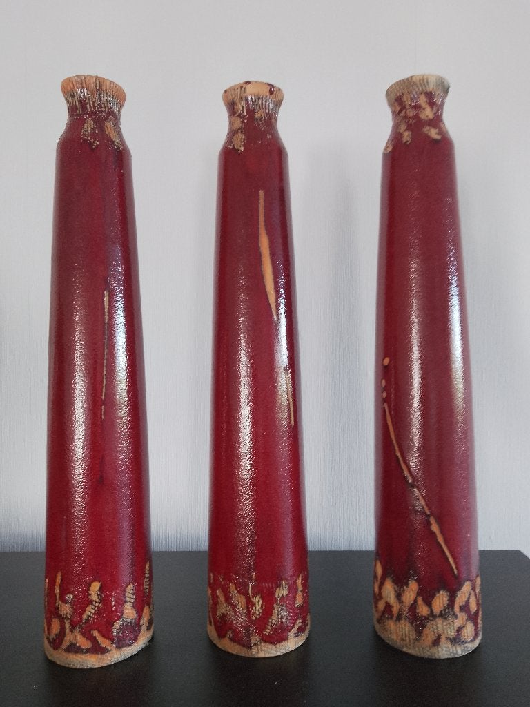PTMD Set van 3 Vazen - Retro / Decoratie, Overige materialen, Gebruikt, Overige kleuren, Info@ptmd.nl