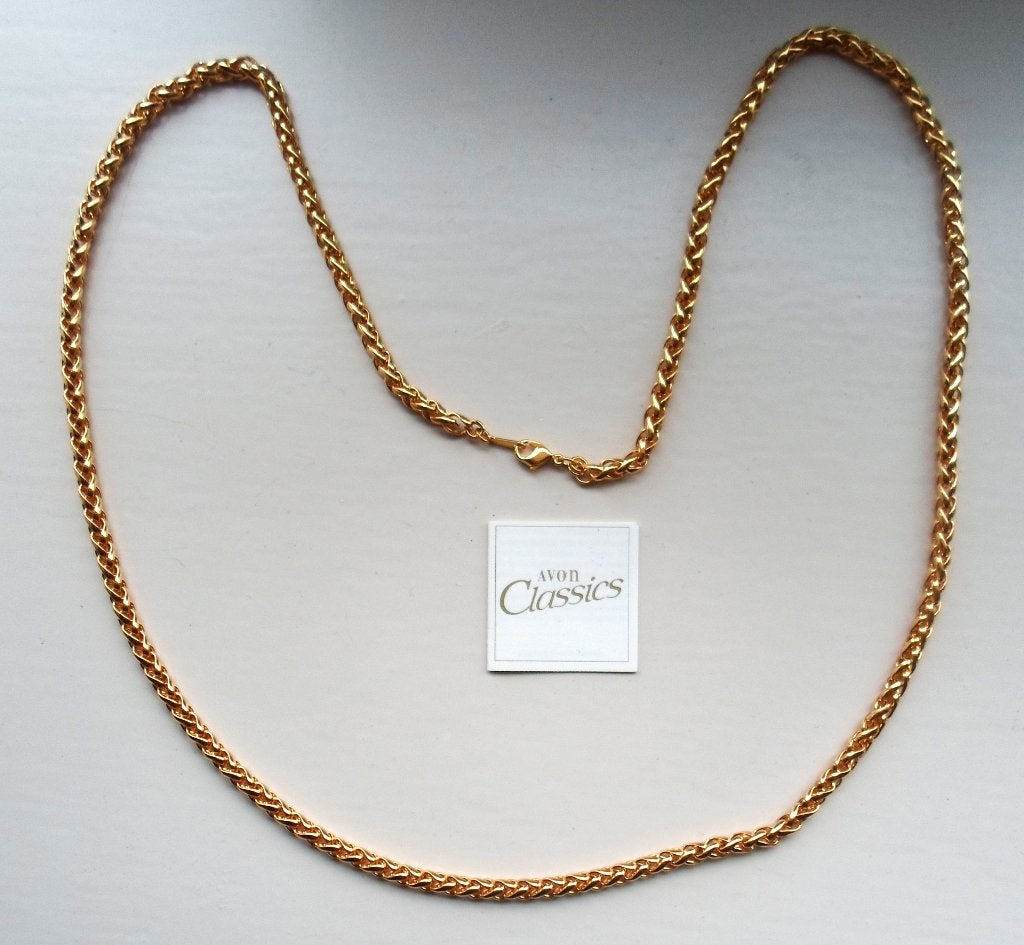 AVON Halsketting. Goldplated. Lengte 80 cm, Ophalen of Verzenden, Nieuw, Goud, Overige materialen