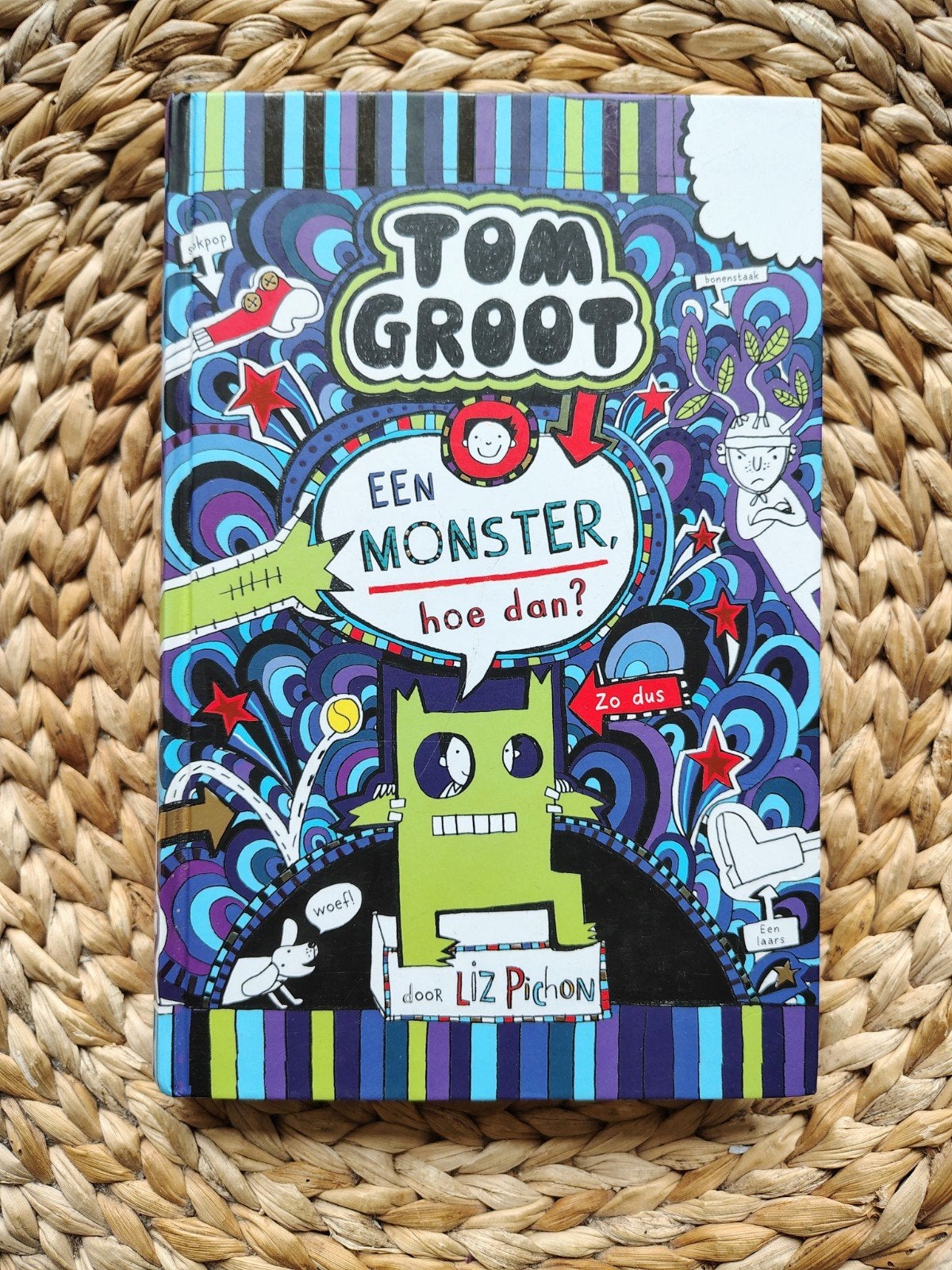 Liz Pichon: Tom Groot - Een monster, hoe dan?, Ophalen of Verzenden, Zo goed als nieuw