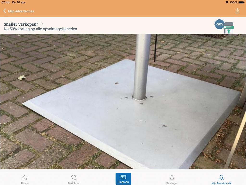 GEZOCHT “ VALEUR” PARASOLVOET, Ophalen of Verzenden, Zo goed als nieuw