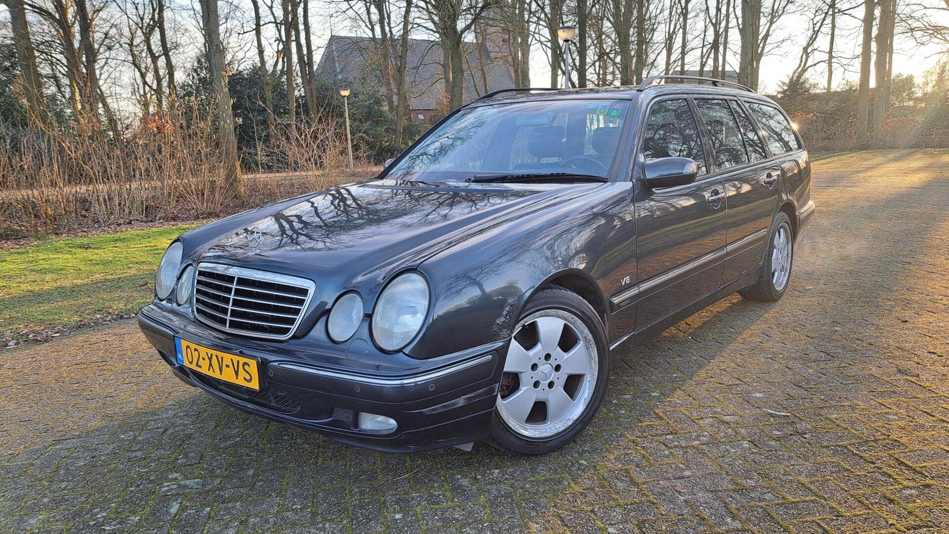 Mercedes E-klasse Combi 430 Avantgarde LEDER 2x MEMORY PDC, Auto's, Automaat, Achterwielaandrijving, Gebruikt, Blauw