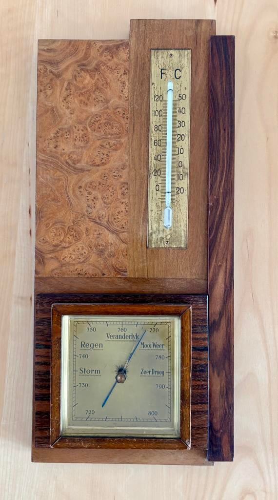 Vintage werkend weerstation, Ophalen of Verzenden, Gebruikt