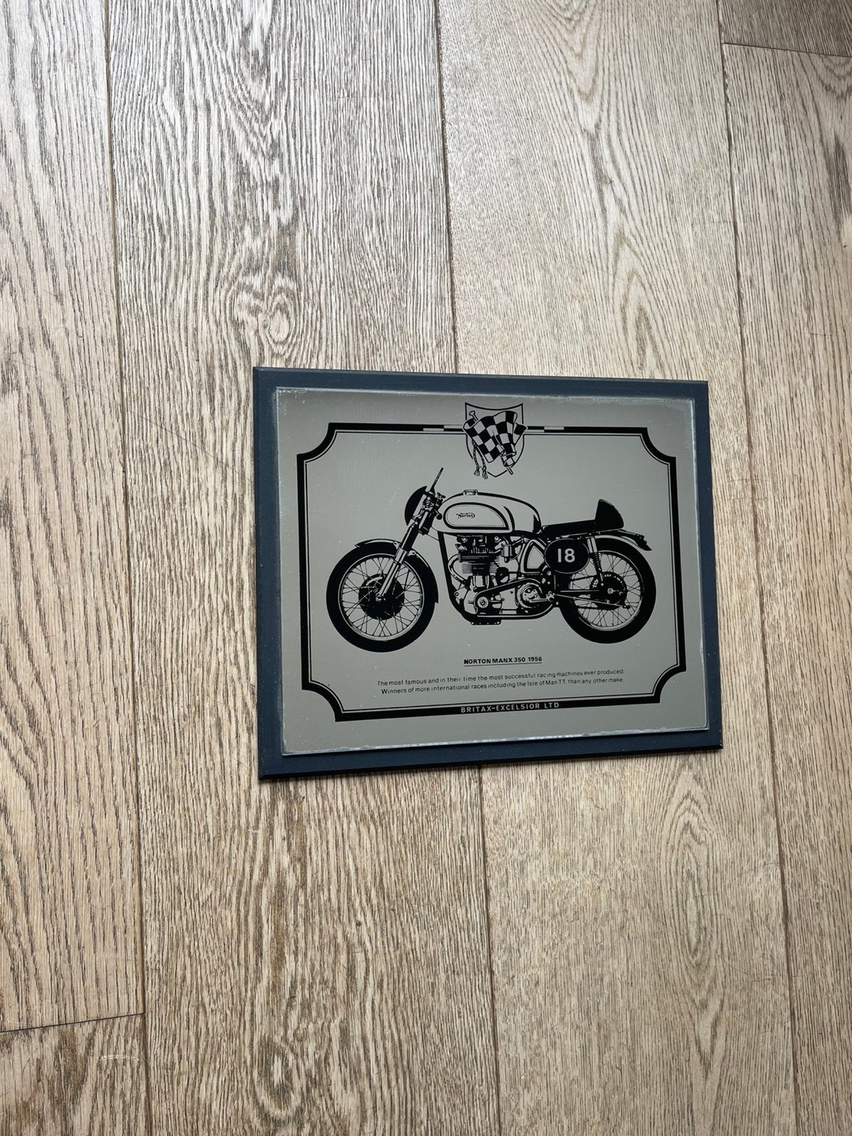 Norton Manx (wand) spiegel, Ophalen of Verzenden, Zo goed als nieuw, Motoren