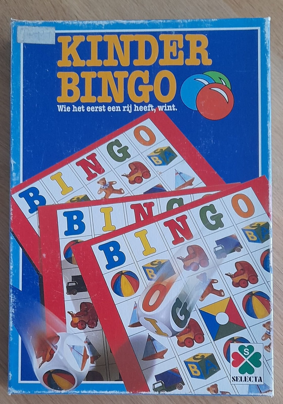 Kinder Bingo - Leuk familiespel van Selecta, Drie of vier spelers, Ophalen of Verzenden, Gebruikt