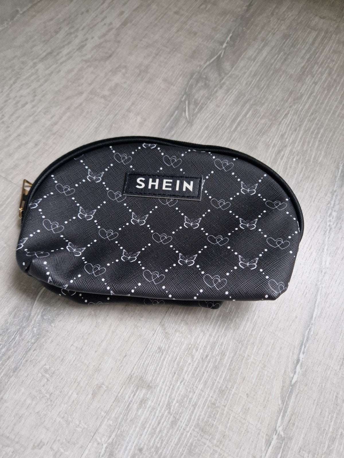 Shein Make-up Tasje Zwart met Wit Patroon - Nieuw, Ophalen of Verzenden, Nieuw, Zwart, Softcase